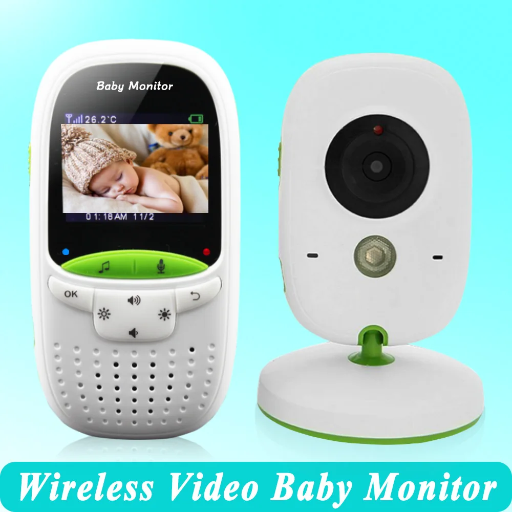 Vysoko kvalitné Bezdrôtové 2.0 palcový Video Farba Baby Monitor Bezpečnostné Kamery Detská Opatrovateľka Intercom Nočné Videnie Monitorovanie Teploty