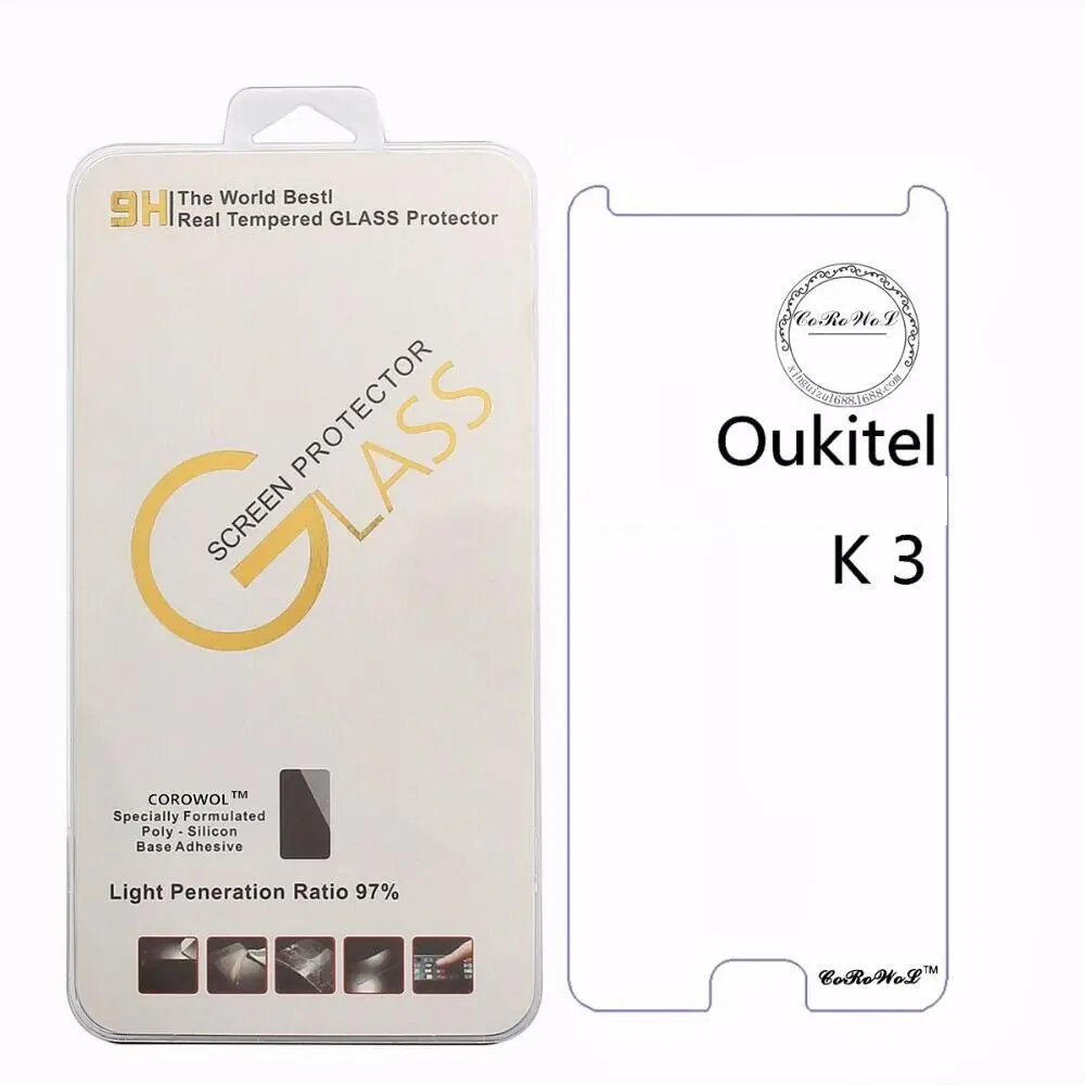 Vysoko Kvalitného Tvrdeného Skla Film Pre Oukitel K10 K7 K8 K3 Predné Ultra Tenký Telefón Film Screen Protector Pre Oukitel k3 k7 k8 k10