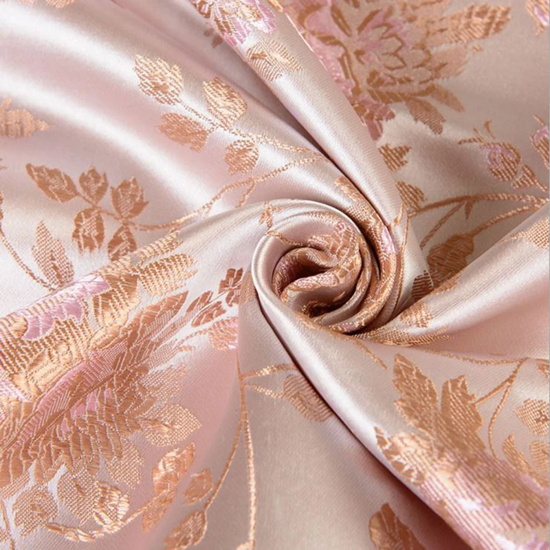 Vysoká kvalita dovezené Americký štýl ružová brocade, módne látky používajú na šitie, Prešívanie šaty žien oblečenie, sukne podľa meter