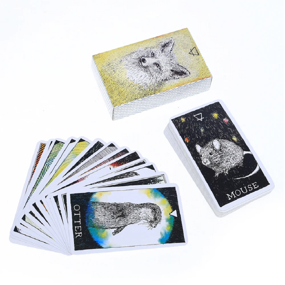 Vysoká Kvalita Tarot Karty Pre zvieratá oracle karty Rada Palube Hry Palying Karty Na spoločenské Hry