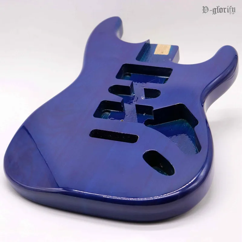 Vysoký lesk ST elektrická gitara telo tmavo modrá farba ashwood gitara barel telesná elektrická gitara barel časti gitarové príslušenstvo