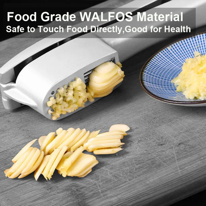 WALFOS Multifunkčné Kuchynské Kuchynské Náradie 2 v 1, z Nehrdzavejúcej Ocele Farba lis na Cesnak