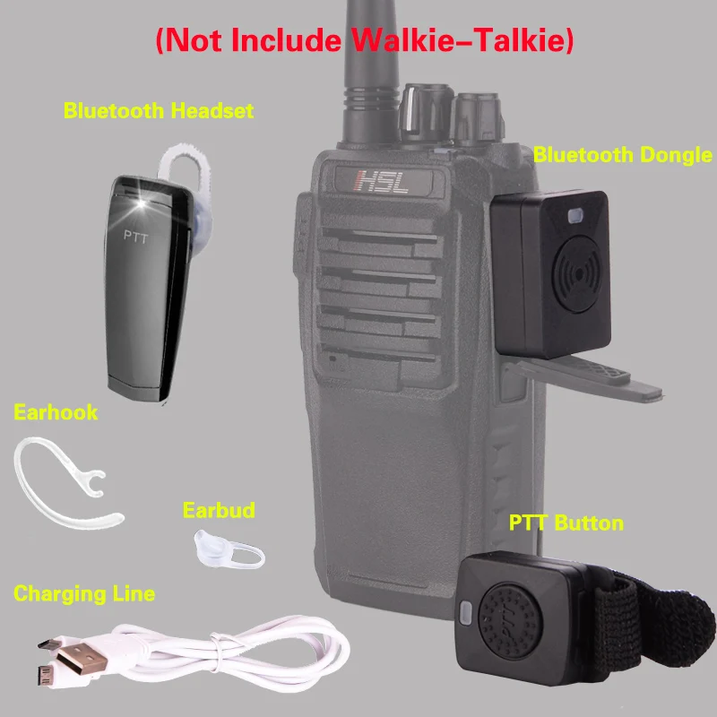Walkie Talkie Náhlavnej súpravy Bluetooth Slúchadlá Prenosné obojsmerné Rádiové Bezdrôtové Slúchadlá Pre ICOM IC-V8 V80E V82 V85 F26 atď