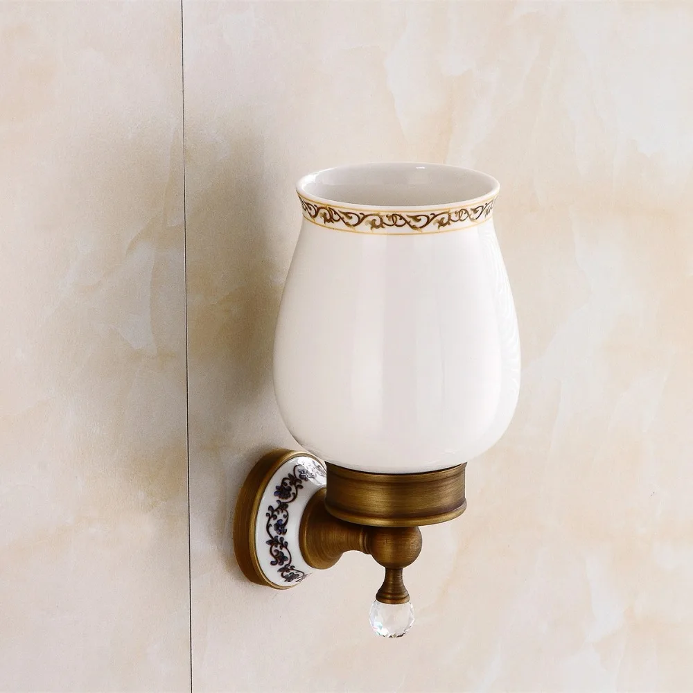 Wc Držiaky na Stenu Kúpeľňa Výrobky z Mosadze & Crystal Kúpeľňa Dekorácie Príslušenstvo, kúpeľňové Doplnky 9219K