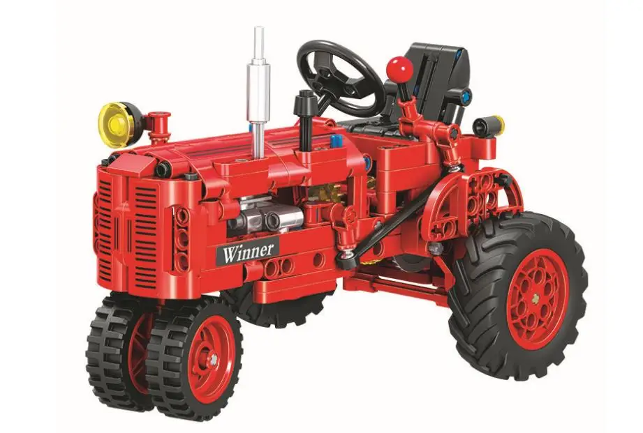 WEILE 7070 Mechanické Vedy, Techniku, Klasické Farmy Traktora Model Stavebné kamene, Tehly Najlepšie Hračky Darček