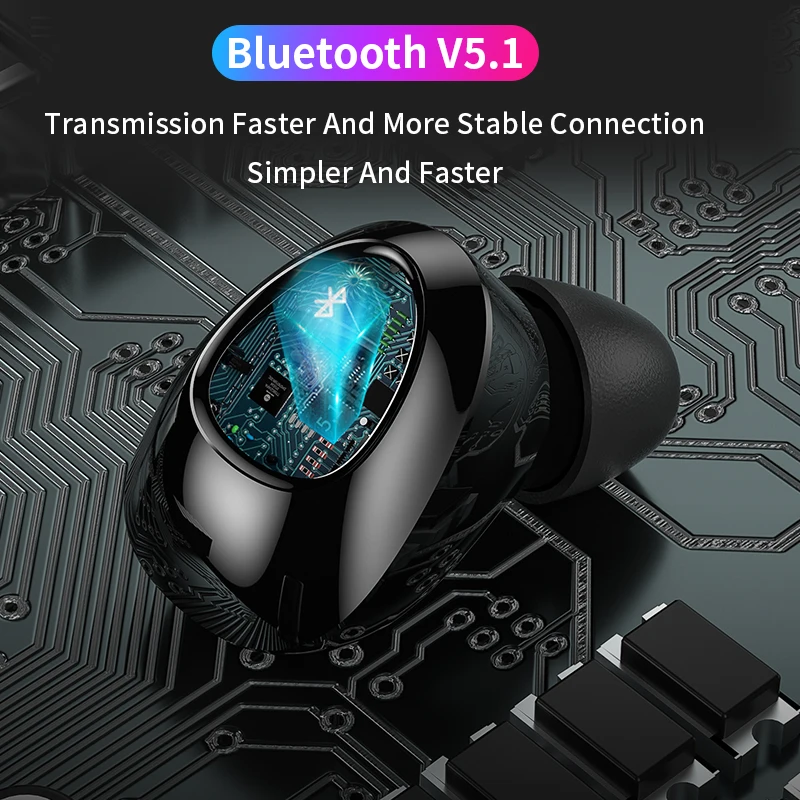 WEKOME V25 TWS Bezdrôtové Slúchadlá TWS Bluetooth5.1 Slúchadlá HiFi IPX7 Vodotesné slúchadlá Touch Ovládania Slúchadlá pre šport /hra