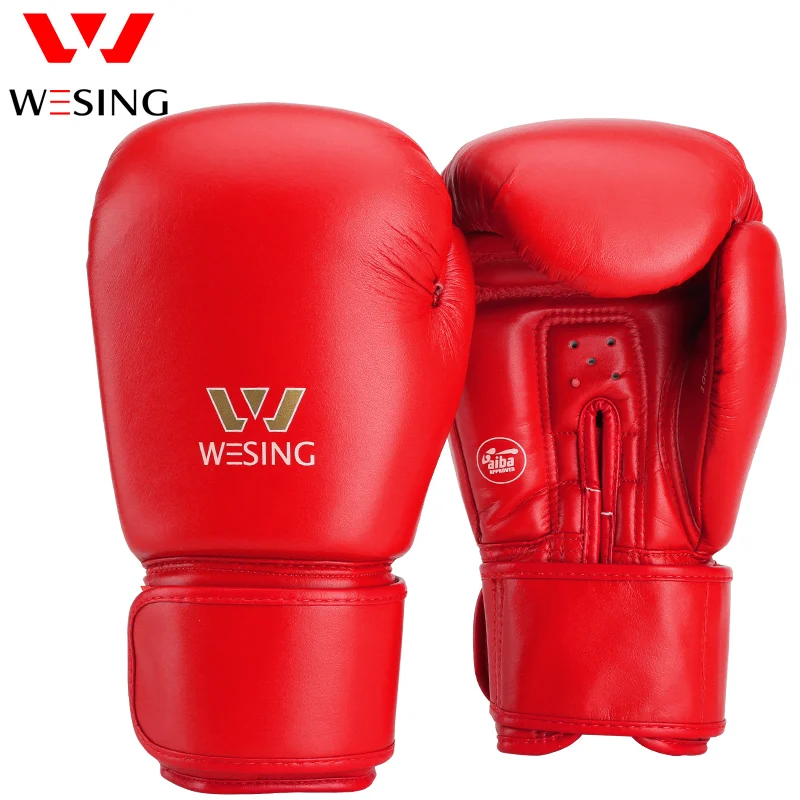 Wesing Aiba Boxerské Rukavice s Bavlnenou Handwraps Obväzy Školenia Súťaže Kickbox Sanda Rukavice