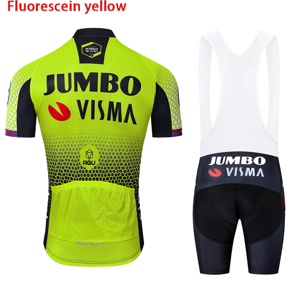 Wielertrui 2019 Zomer Lotto Fluorescenčné Pro Team cyklus Fietskleding 9D Broek Nastaviť Mannen MTB Ropa Ciclismo hombre Fiets kleding