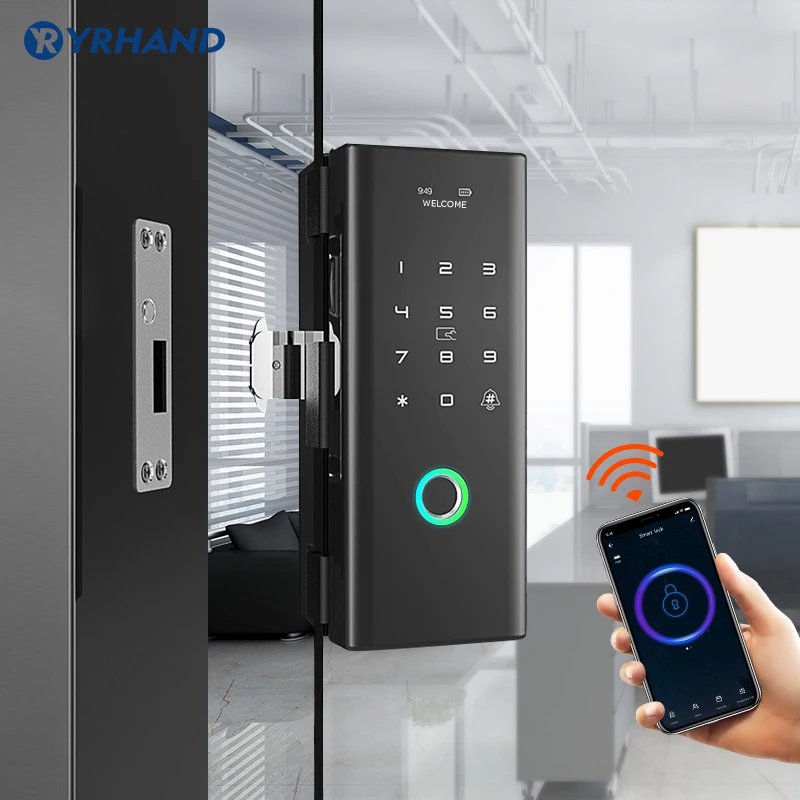 WiFi Diaľkové Ovládanie Tuya aplikácia biometrických odtlačkov prstov digitálne Smart skla dverí zamky pre Office