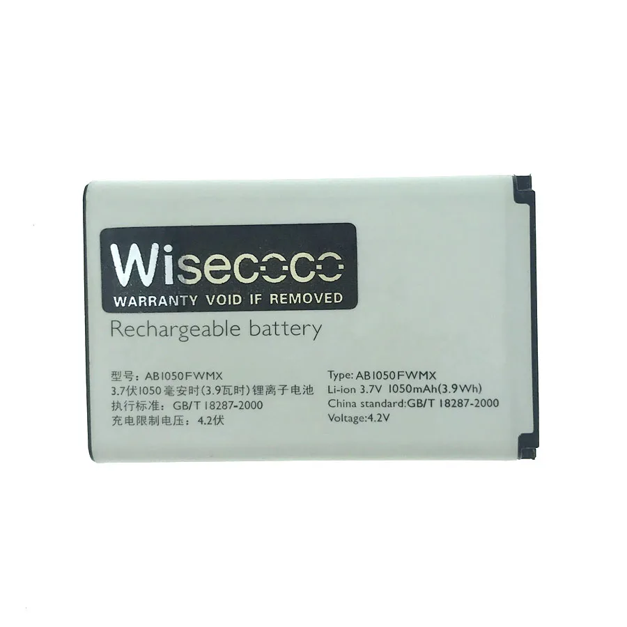WISECOCO 1000mAh Batérie Philips E106 E103 Chytrý Mobilný telefón AB1050CWMC AB1050GWML +Sledovacie Číslo