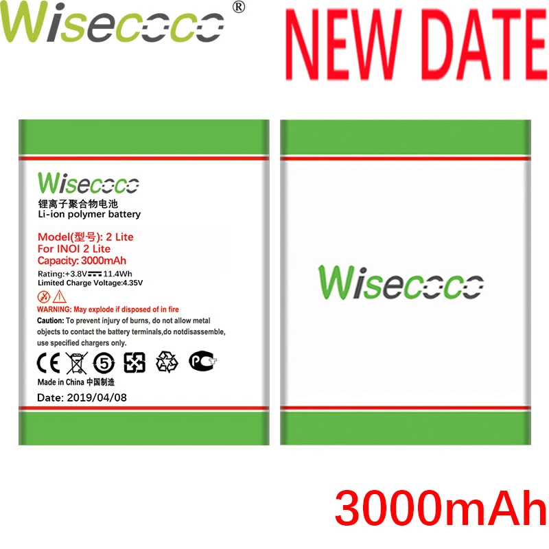 Wisecoco 3000mAh NOVÚ Batériu pre INOI 2 Lite INOI2 Lite Telefón Kvalitné batérie+Sledovacie Číslo