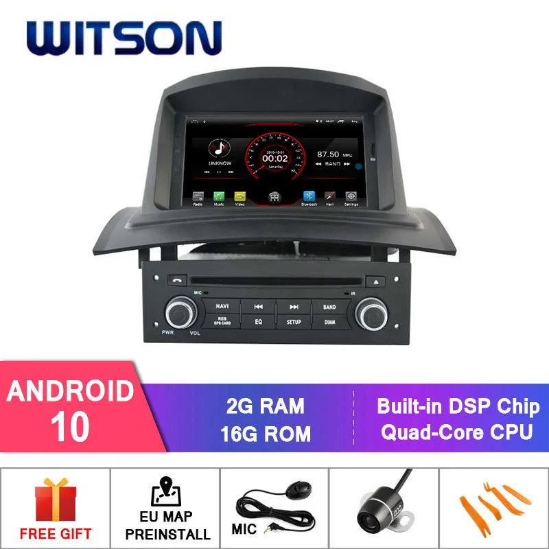 WITSON Android 10.0 IPS HD Displej na RENAULT MEGANE 2 AUTA, DVD, GPS, RÁDIO 4GB RAM++64GB FLASH 8 Octa-Core+DVR/WIFI+DSP+DAB+OBD