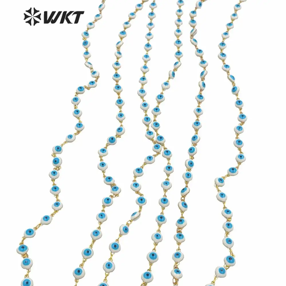WT-RBC182 Veľkoobchod 5 metrov vysokej kvality kvapka oleja, živice oko ženy ruženec reťazca pre náhrdelník šperky zistenia urob si sám
