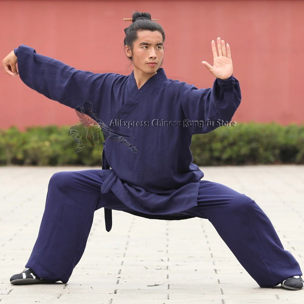 Wudang Taoistických Župan Štýl Tai chi Jednotné Bojové umenie Kung fu Vyhovovali Shaolin Mních Župan a Nohavice Vysokej Kvality Bielizeň 25 Farbách