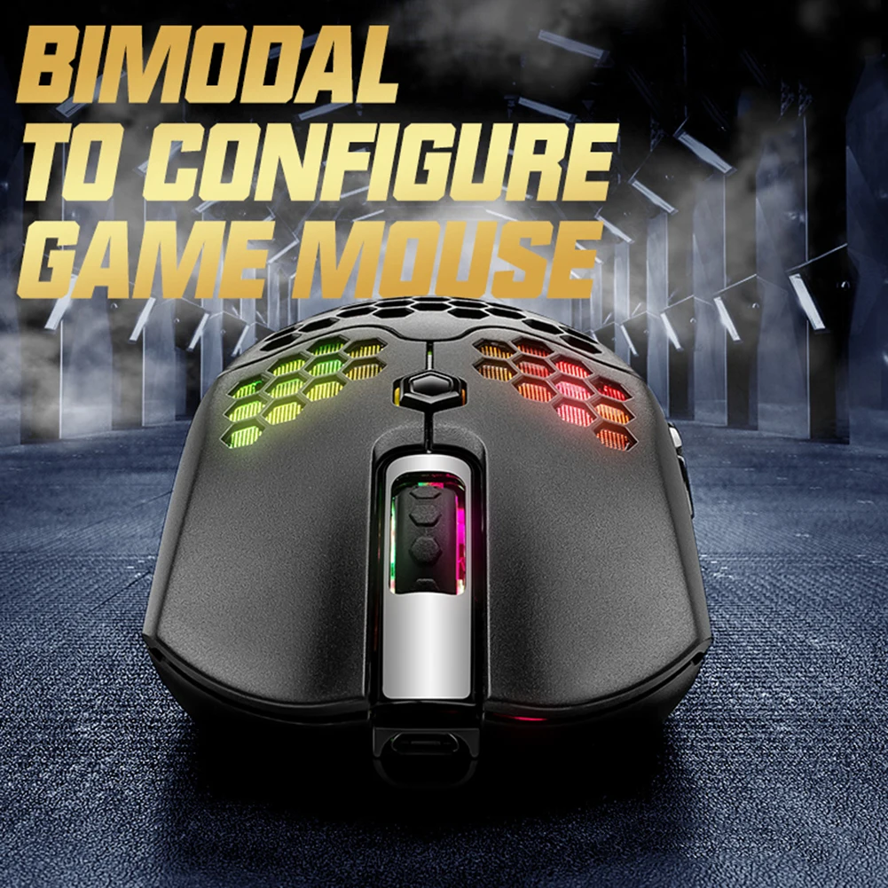 X2 Wireless Gaming Mouse 7 Tlačidiel 12000 DPI Nastaviteľné RGB Ergonomická Optická Počítačová Myš Hráč Myši Na pracovnú Plochu POČÍTAČA a Notebooku