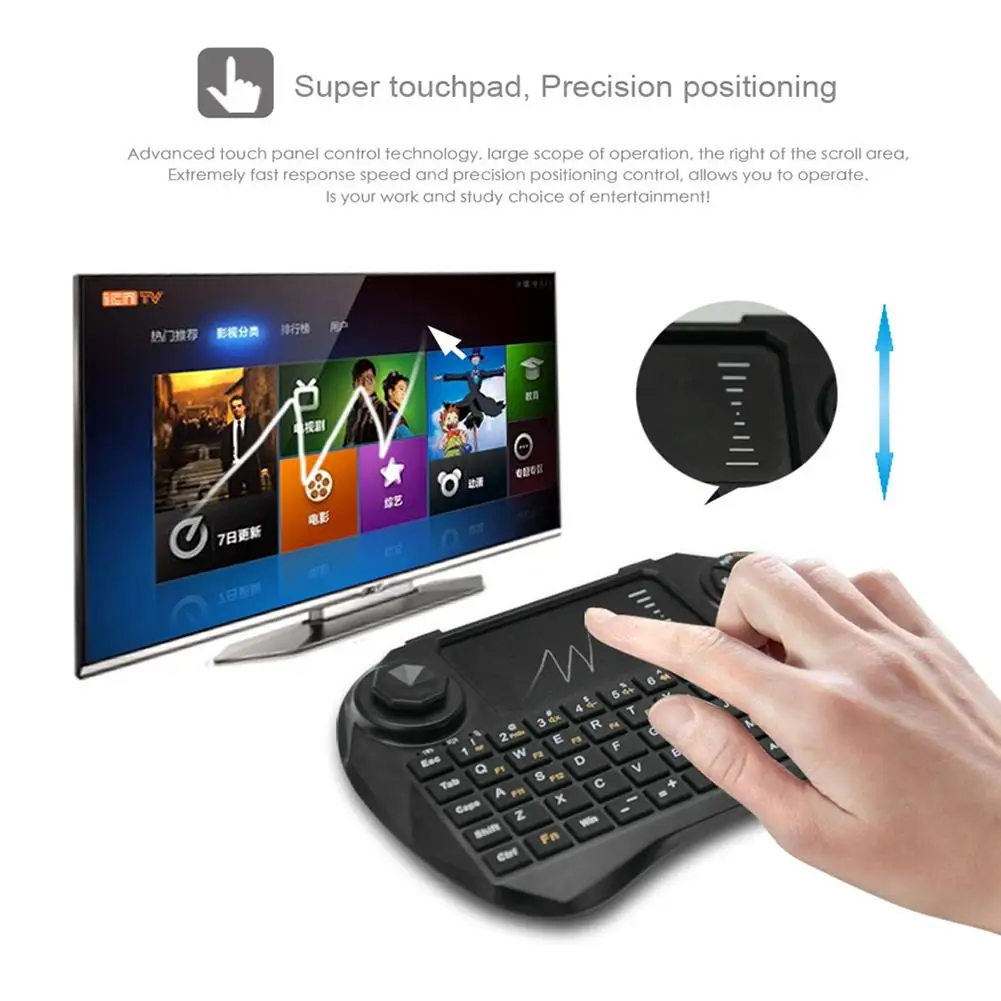 X3 Bezdrôtová Klávesnica Vzduchu Myši Touchpad Ručné pre PC Pad AndroidTV Google TV Box Bezdrôtových Myší Radič 2.4 G mini Klávesnica