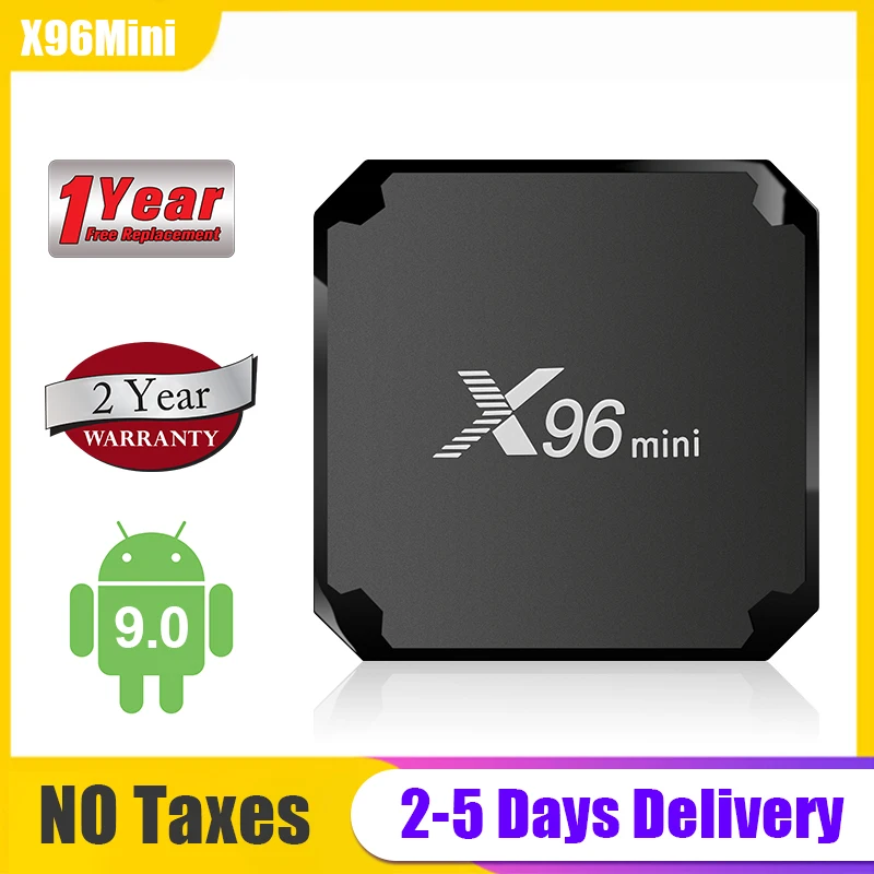 X96 Mini Android TV Box S905W Quad-Core X96 TV BOX 4K Media Player 2.4 G WIFI 1080P Full HD H. 265 X96Mini Smart TV Set-Top BOX