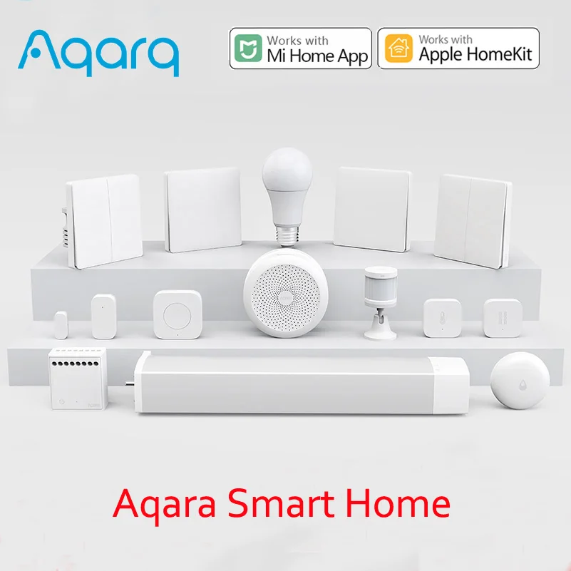 Xiao Aqara Hub M1S Smart Home Súpravy Bránou Zigbee Prepínač Bezdrôtovej komunikácie Ľudských Vlhkosť Vody Dvere Senzor Diaľkového Ovládania Na Homekit