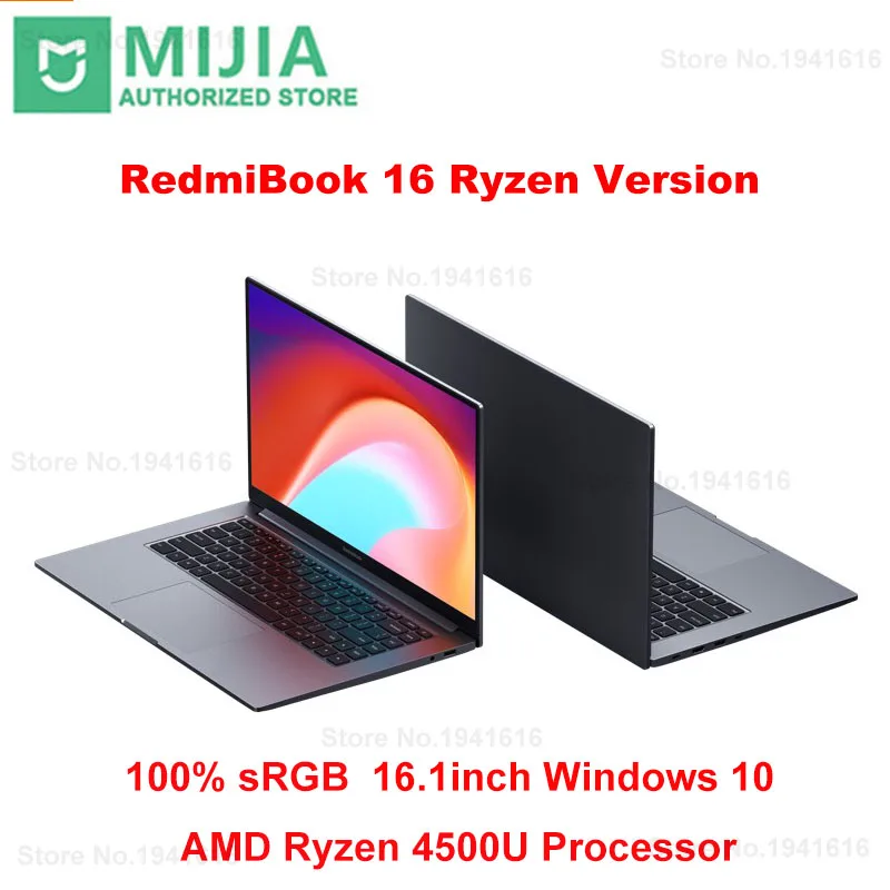 Xiao Mi RedmiBook Kniha 16 Notebook Ryzen 16 Palcový Displej SRGB Edition S AMD 4700U/4500U 3200MHZ DDR4 Rýchlo Veľké Pamäte