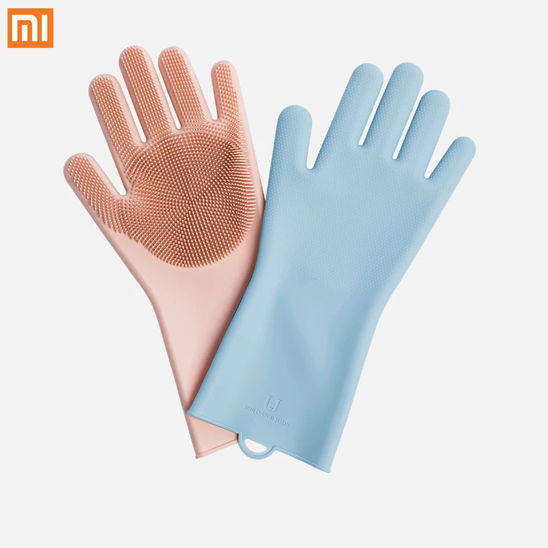 Xiao Mijia JordanJudy Silikónové Čistenie Rukavice 2 farby šetrné k Životnému prostrediu silikónové rukavice