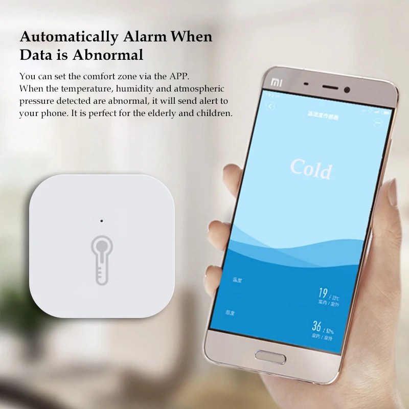 Xiao Mijia Teploty Vlhkosti Snímač Aqara Smart Tlak Vzduchu Prostredie Senzor Zigbee Bezdrôtové ovládanie Práce S Mi domov