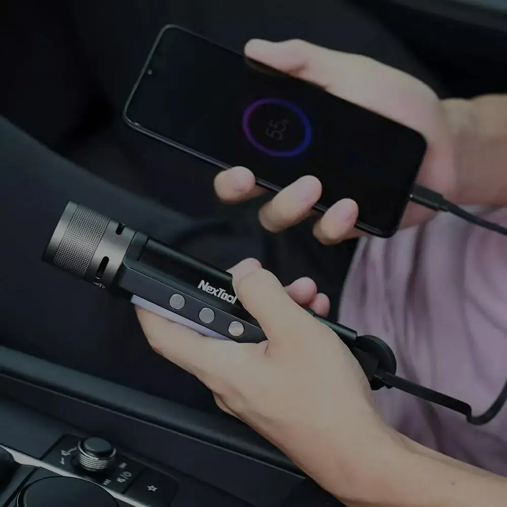Xiao Nextool vonkajšie 6-v-1, hrom blesku portable multi-function baterka vonkajšie cestovné výkon banka Signál upozornenie lig