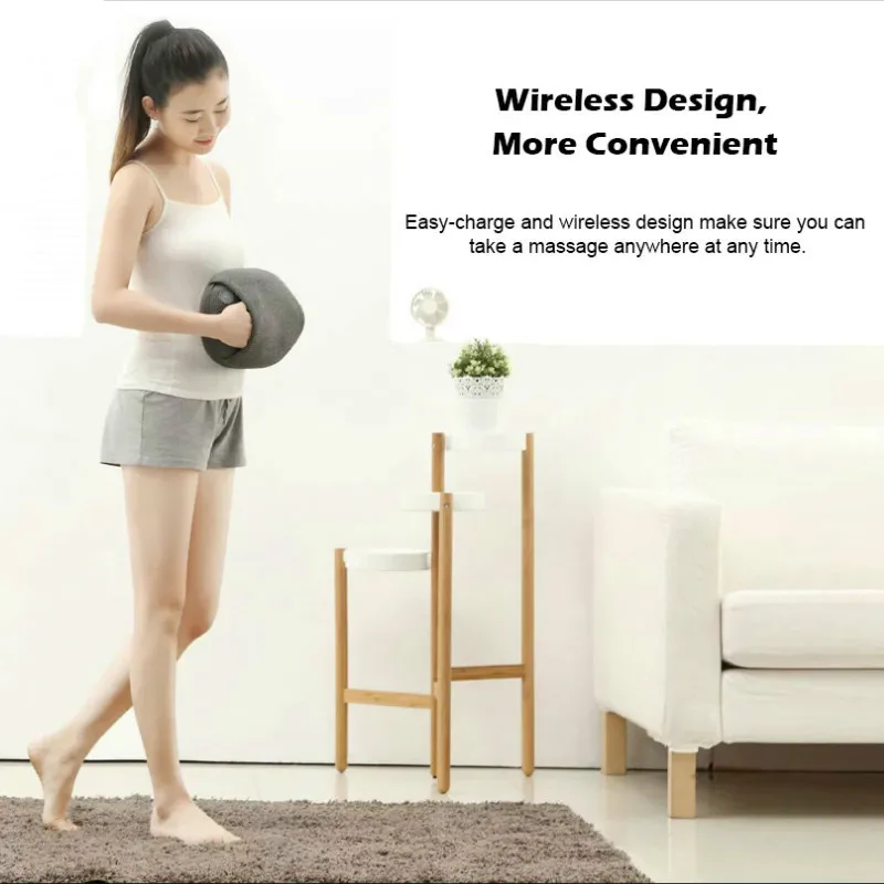 Xiao Youpin Lefan Smart Wireless Teplota 3D Masážny Vankúš PTC Horúce Komprimovať Rozhranie Autorotation One-touch Prevádzky