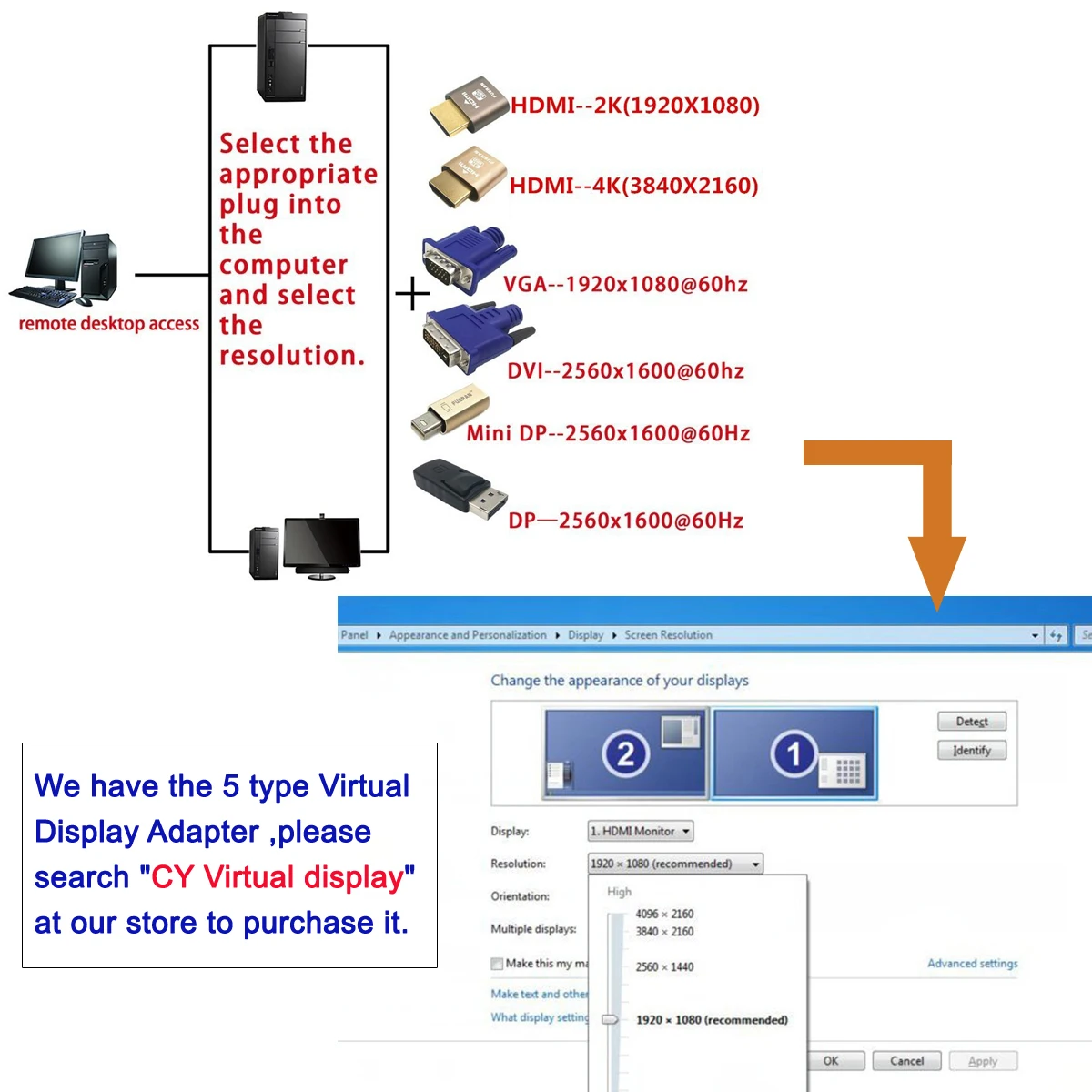 Xiwai Virtuálne Zobrazenie Adaptér Mini DP Displayport Figuríny Zapojte Bezhlavého Ghost Displej Emulátor 2560x1600p@60Hz