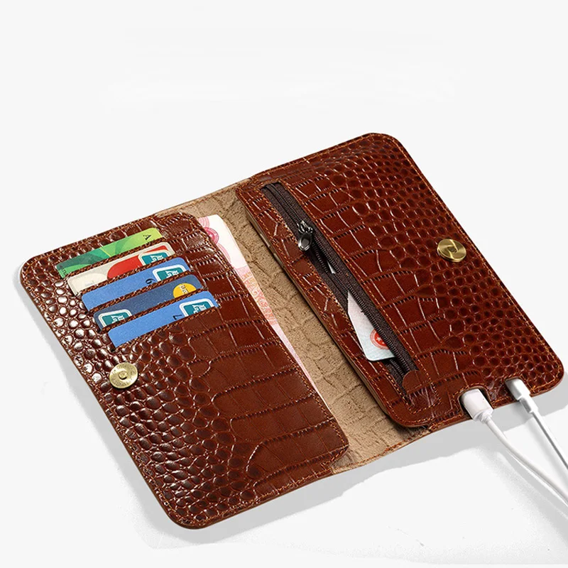 XXx Kožené krokodíla textúra flip multi-funkčný telefón Peňaženky pre iPhone Pre Samsung Pre HUAWEI