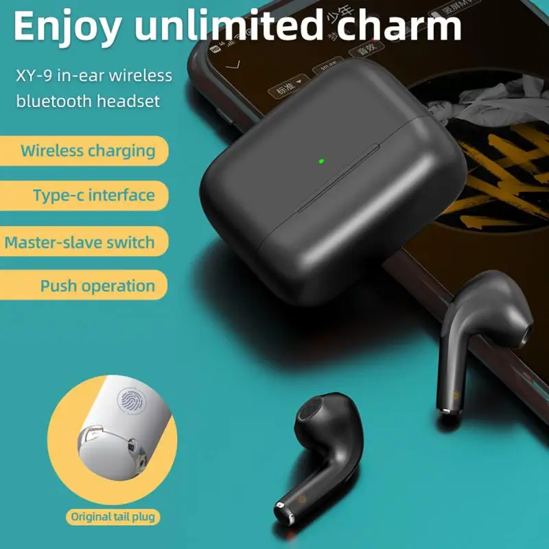 XY-9 Bluetooth Headset Mini Športové Bezdrôtové Bluetooth Slúchadlá 5.0 Dva Ušné Stereo Športové Slúchadlá TWS Slúchadlá Telefón
