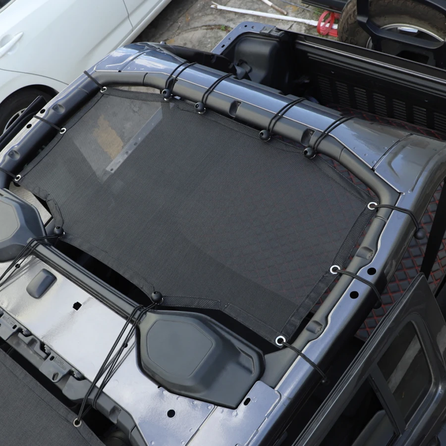 YCCPAUTO 2 ks Auto Strechy Slnečník Oka Na Jeep Wrangler JL 4 Dvere 2018 2019 Auto SUV Top Sun UV Dôkaz Ochranu Čistý Kryt
