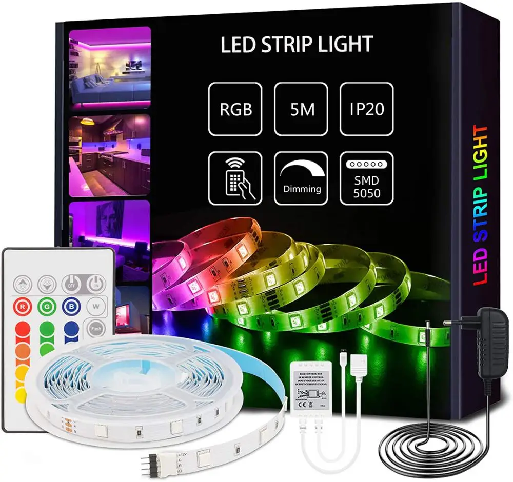 YCY LED Pás Svetla 10m 5m RGB Farby 5050 RGB pre Izba, kuchyňa, časť dovolenky šaty