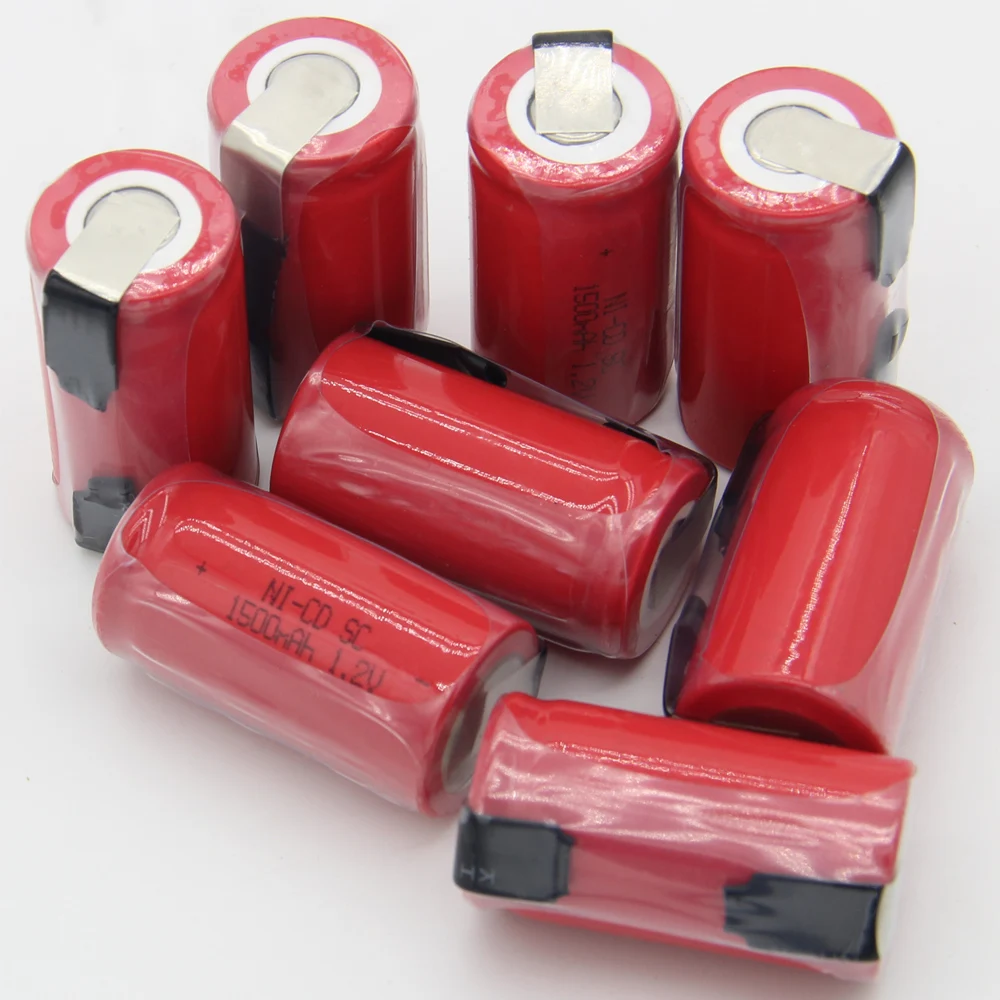 Yeckpowo SUB C batérie nicd 1500mah SC výmena batérie náradie 1.2 V akkumulator batérie