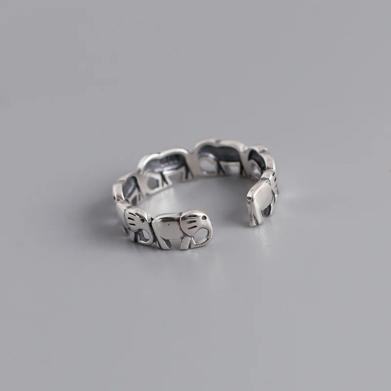 Ying Vahine 925 Sterling Silver Módny Štýl Zvierat Slony Otvoriť Prstene pre Ženy