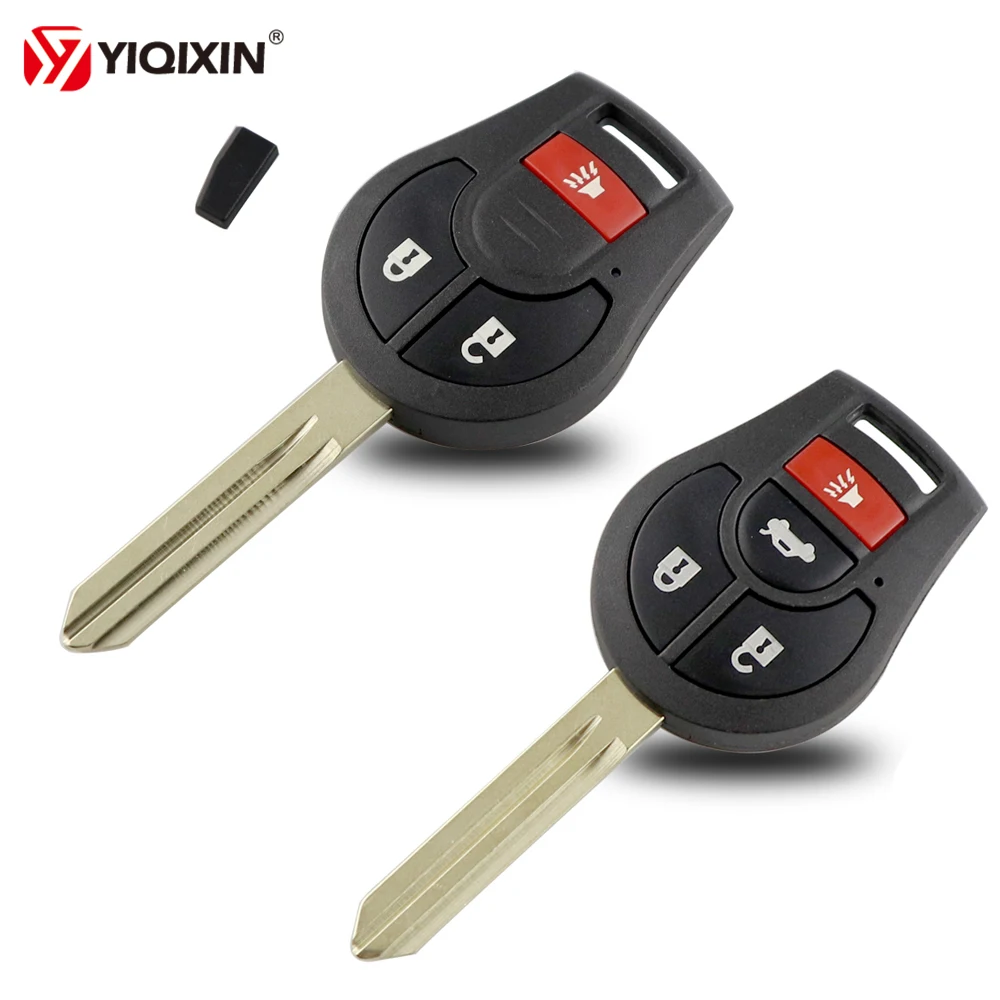 YIQIXIN 3 4 Tlačidlá Diaľkového Auto Kľúč Pre Nissan Qashqai Slnečný Tiida X-Trail Kocka S SL Rogue 315Mhz PCF7936 Čip