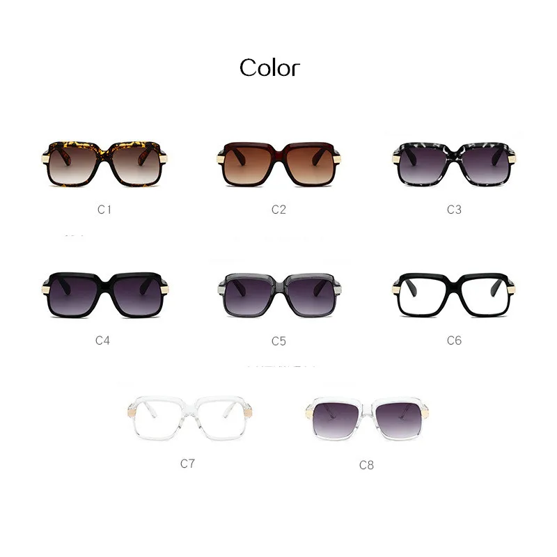 YOOSKE Trendy Nadrozmerné Okuliare Muži Ženy Luxusné Značky Dizajnér Retro Slnečné okuliare Ženy Nad veľkosť Big Rámom Slnečné okuliare UV400