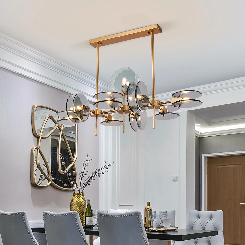 Youlaike moderný luster vetvenia štruktúry kreatívny dizajn osvetlenia luxusné sklenené závesné lampy, obývacia izba, jedáleň