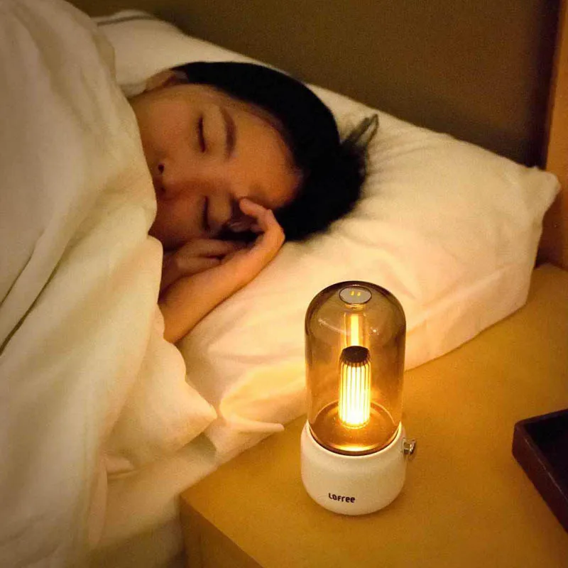 Youpin Lofree Candly Ľahké Prenosné 1800K LED Zdroja Zvuku Atmosféru Retro Nočné Svetlo stolná Lampa Bar Dekor Tvorivé Lampy h20