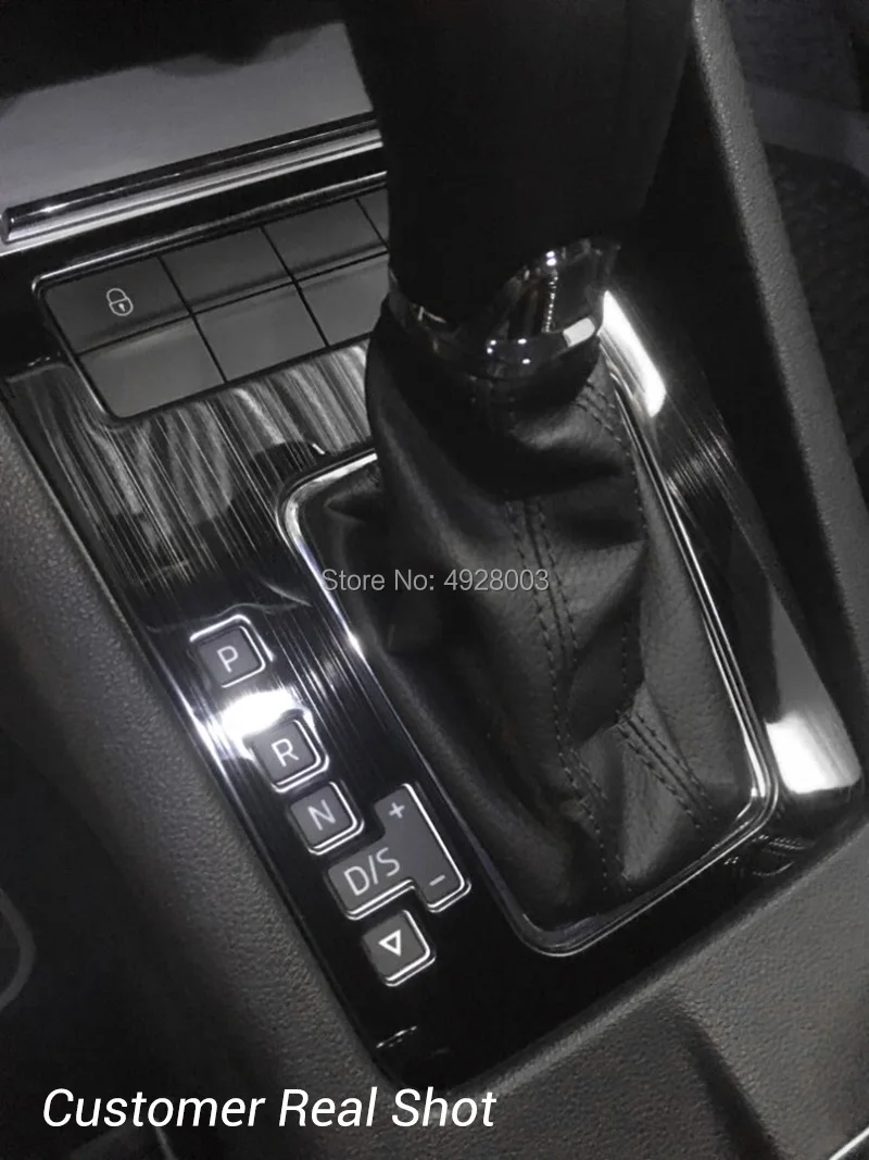 Z nehrdzavejúcej ocele výstroj polohe panel interiéru nálepky upravené gear box Pre Škoda Octavia A7 2017 2018 2019 Automatický Model