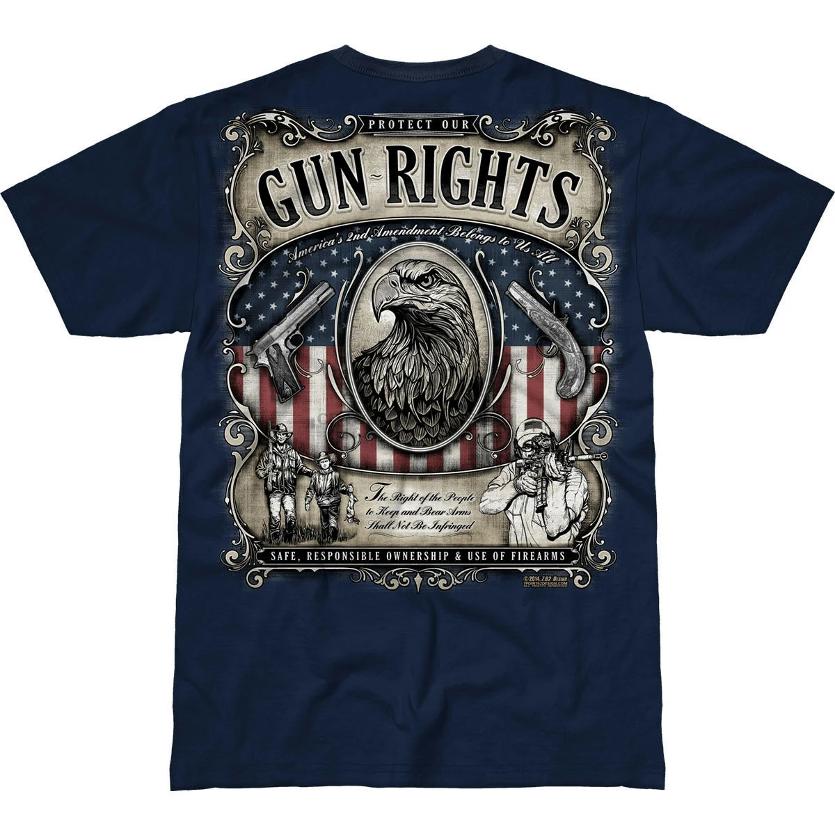 Zbraň Práva 7.62 T-Shirt Design Premium Mens