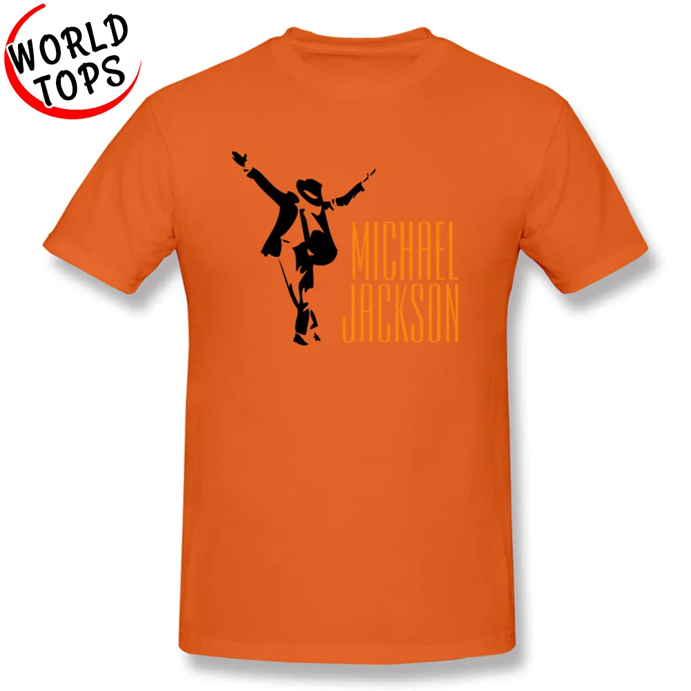 Zbrusu Nový Michael Jackson Tshirts Kvalitnú Módu Bežné Topy T-Tričko, Biela/Oranžová, Svetlo Modrá Rockovej Hudby Populárne Tričko