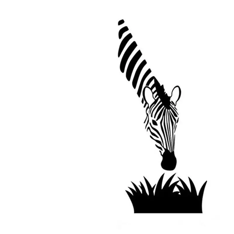 Zebra Stenu Moderného Umenia Dekorácie Pre váš Kuchyňa Spálňa alebo Obývacia Izba Vymeniteľné Samolepky na Stenu nástenné Maľby Dekor Trávy ZB370
