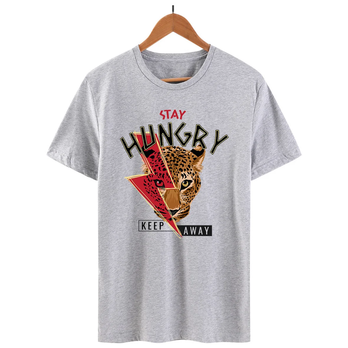 Zostať Hladný Tiger Print T Shirt Estetické Anime Dizajn Žena Topy & Tees Biela Bavlna Bežné Tee Tričko Femme 2019