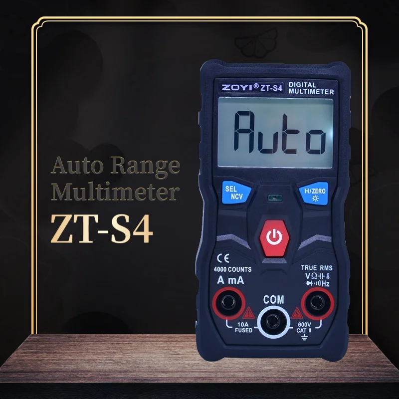 ZOYI ZT-S4 Digitálny Multimeter True RMS 4000 počíta autoranging AVO meter AC DC Voltmeter 600V