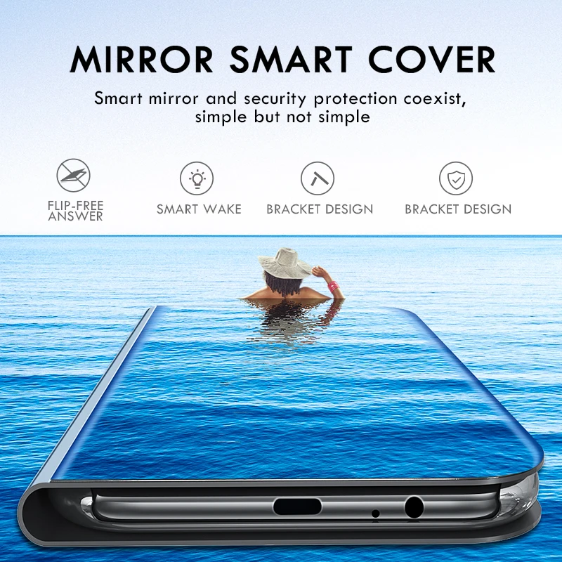 Zrkadlo Flip puzdro Pre Samsung Galaxy S20 FE Kryt Ventilátora Edition 2020 Stojan Kožené puzdro pre Samsung M51 M31S A21S S20 Plus Ultra
