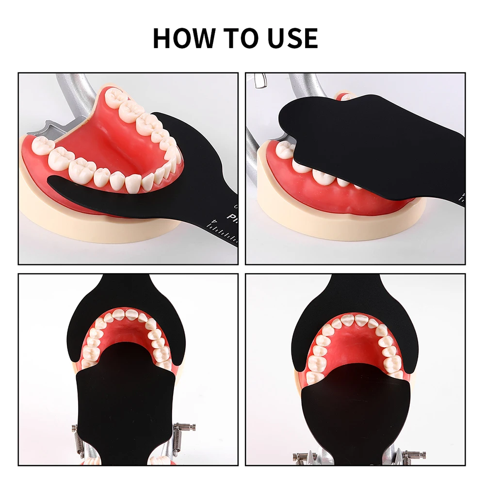 Zubné Ortodontická Fotografické Kontrastu Obrazu Rada Ústne Tvár Čierna Doska Contrasters s mierkou Známky Autoclavable