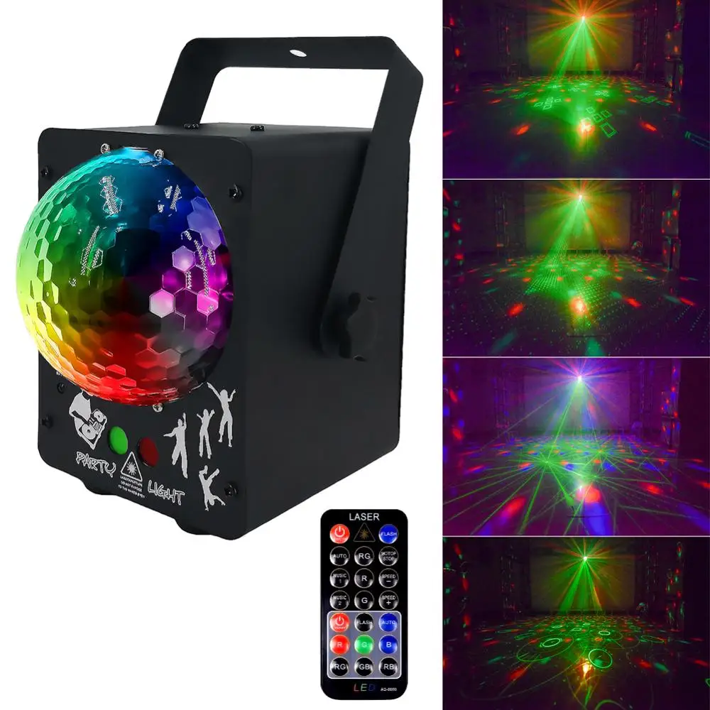Zvuk Disco Laserové Svetlo RGB Projektor Strany, Osvetlenie, DJ, Osvetlenie Účinok na Predaj LED pre Domáce Svadobné Dekorácie, UK/USA/EÚ/AU Plug