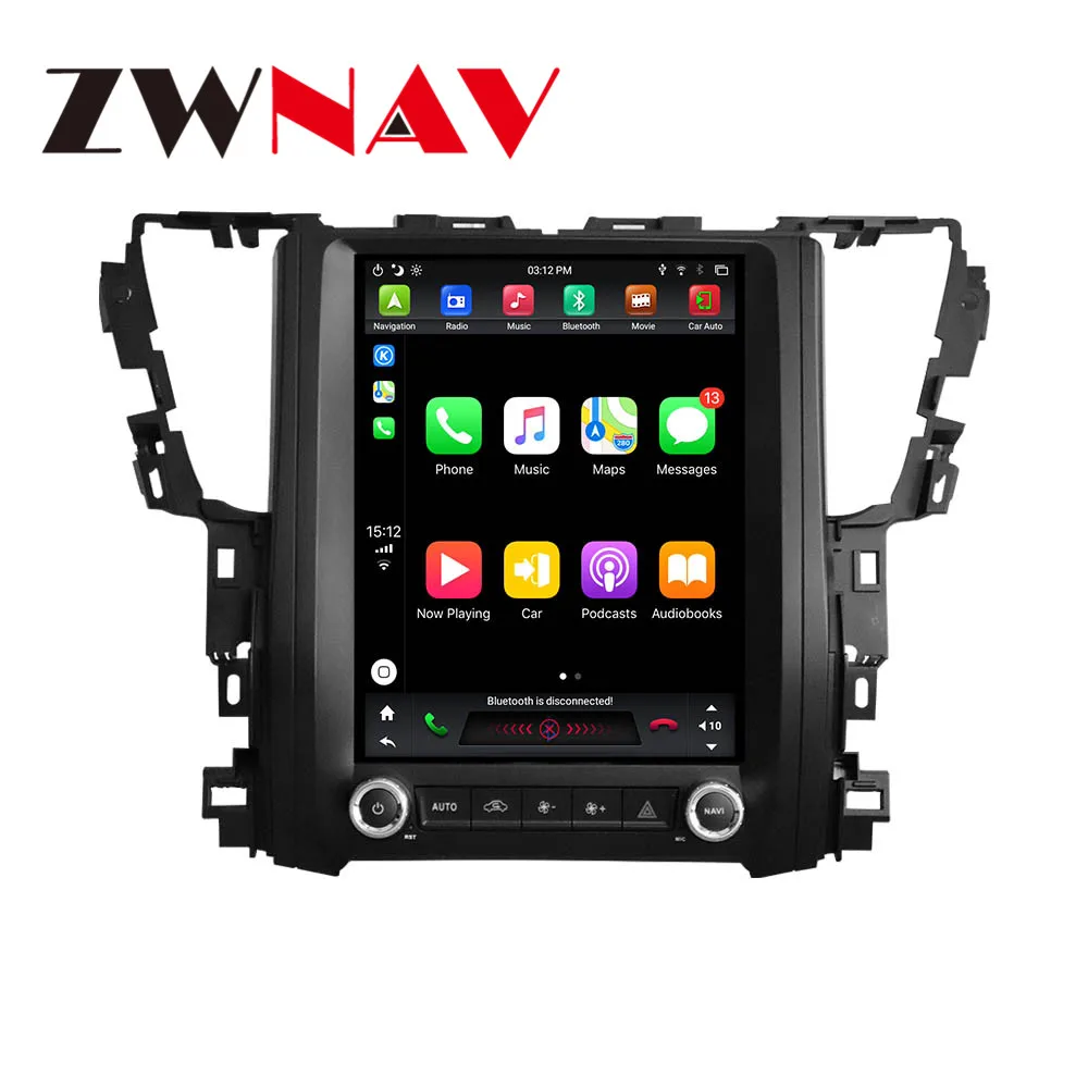 ZWNAV Auto autoradio Vertikálne Obrazovke Multimediálny Prehrávač Pre Toyota Alphard 2016-2020 auta GPS navigačný systém, rádio stereo prehrávač