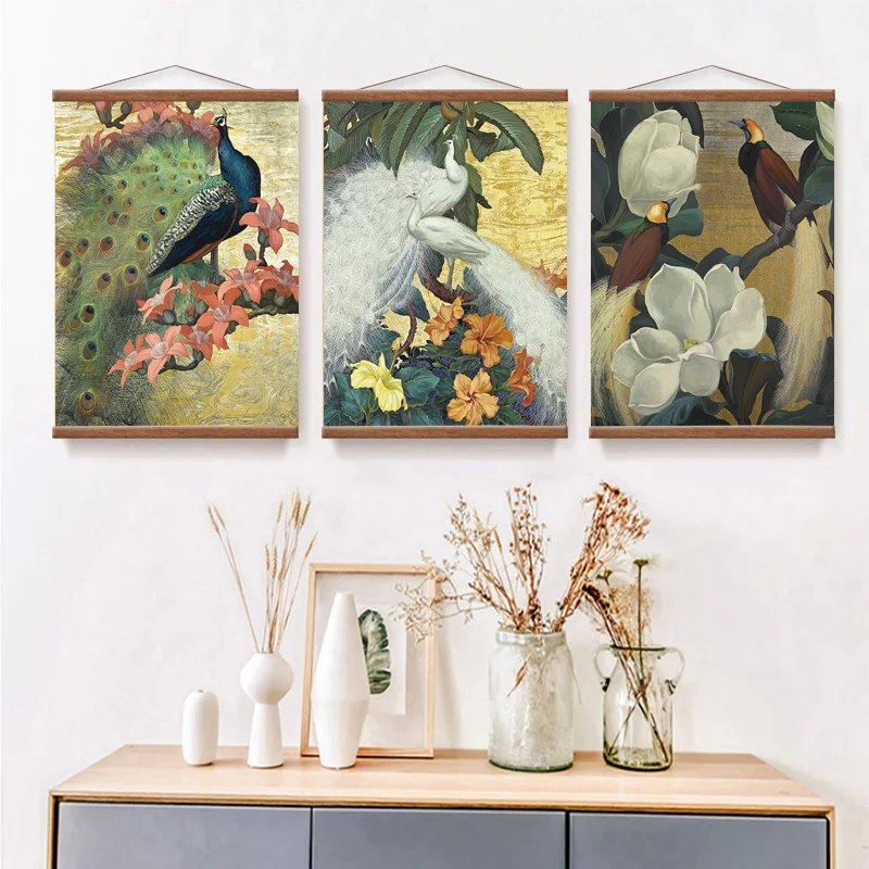 ZÓNY UMENIA Moderných Vtákov Phoenix Rastlín Prejdite maľovanie vytlačí na Stenu Umelecké Plátno plagáty, umelecké Diela Domov obývacej izby, spálne dekorácie