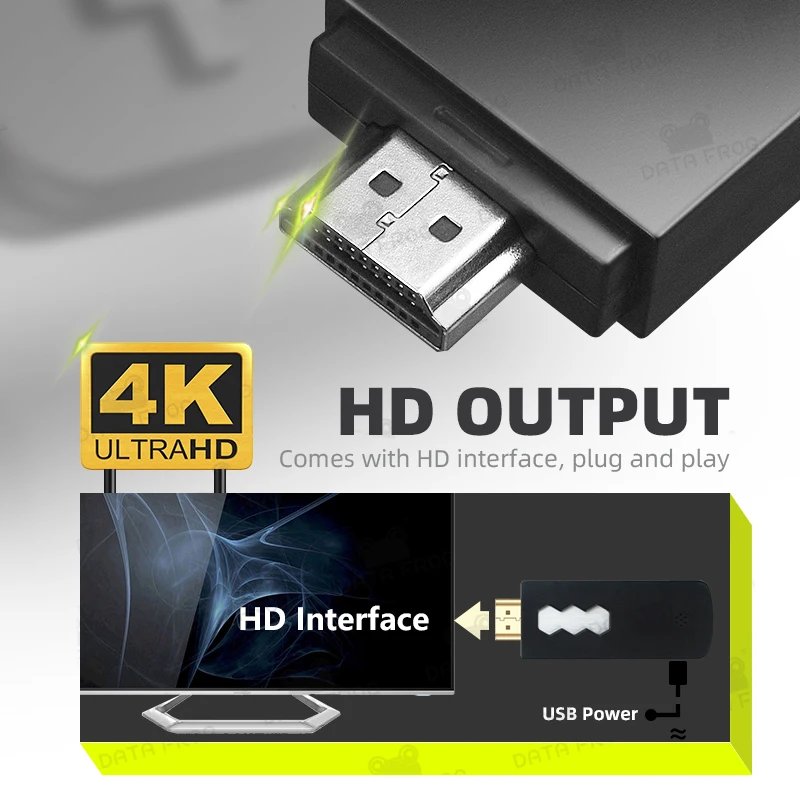 Údaje Žaba 4K TV Retro Video Herné Konzoly Y3 3500+ Hry pre FC/SFC/GBA/SEGA/MAME HD Bezdrôtový Ručný Prefix 6 Tlačidlo 2 Ovládač